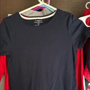 Talbots Navy Long Sleeve Top